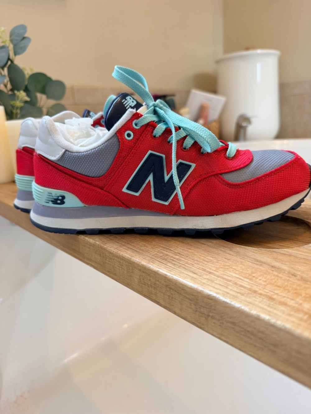 New Balance 574 sneakers women’s size 9 men’s 7 EUC - Picture 6 of 9
